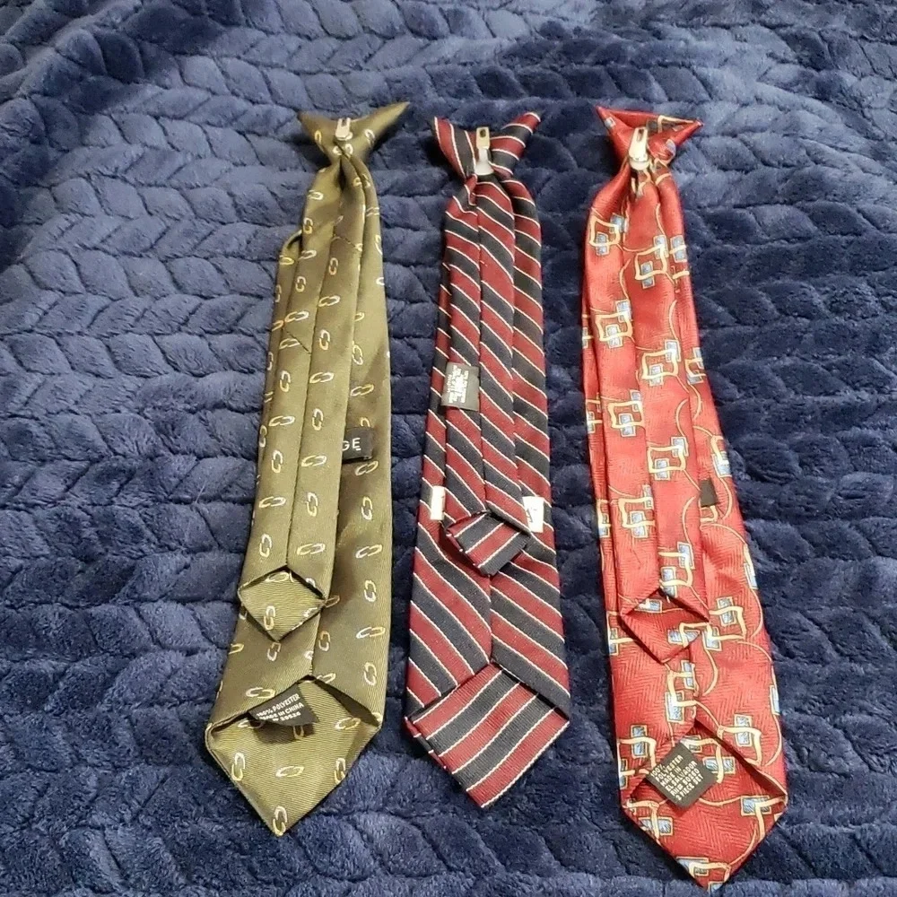 3 Clip on Ties